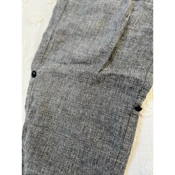 Vintage Flax by Jeanne Engelhart Gray Trouser Pants high Waisted Minimal Size M - Picture 4 of 9